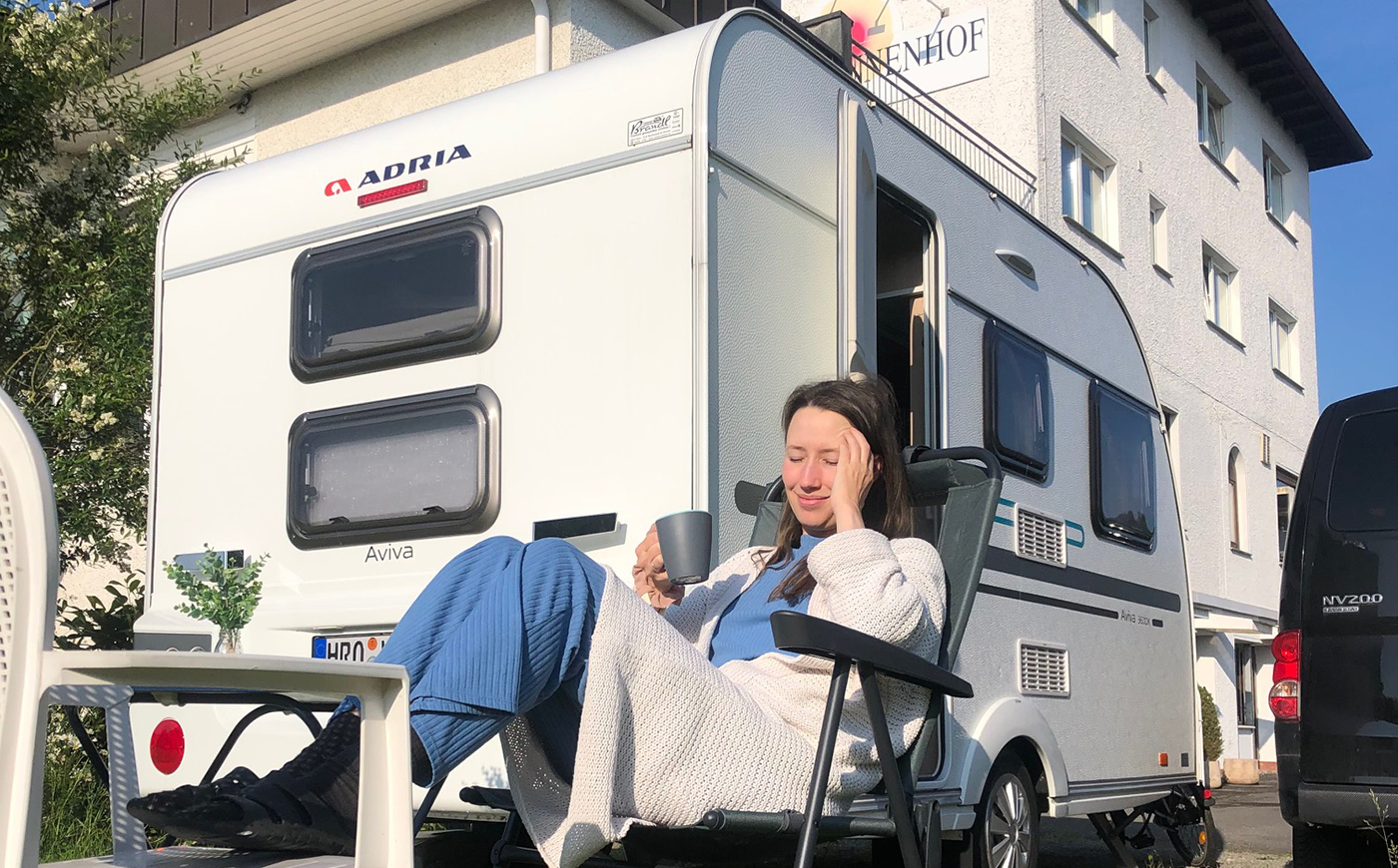 Kompakt husvagn mitt i stan