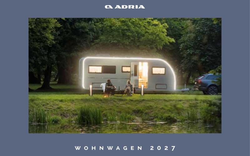 Brochüre ADRIA Wohnwagen 2027