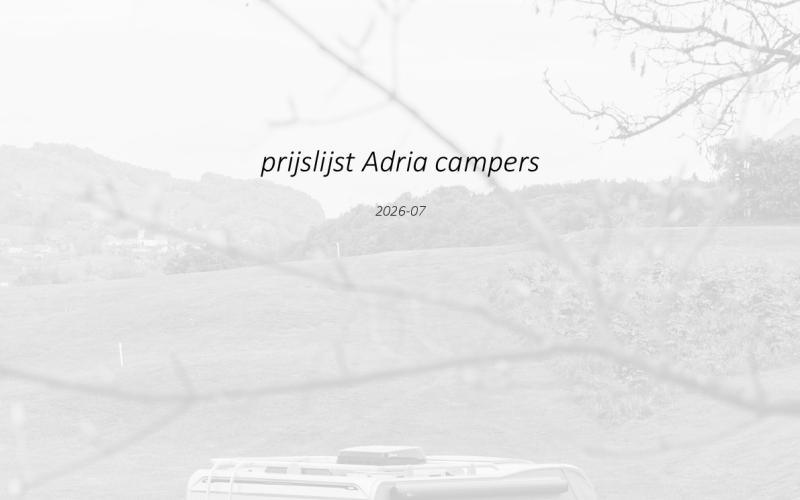 Prijslijst
