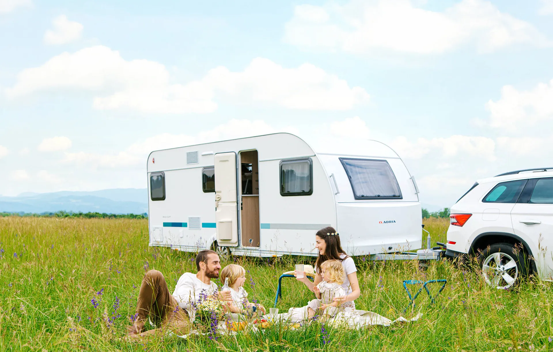 Adria Aviva – liten og kompakt campingvogn.