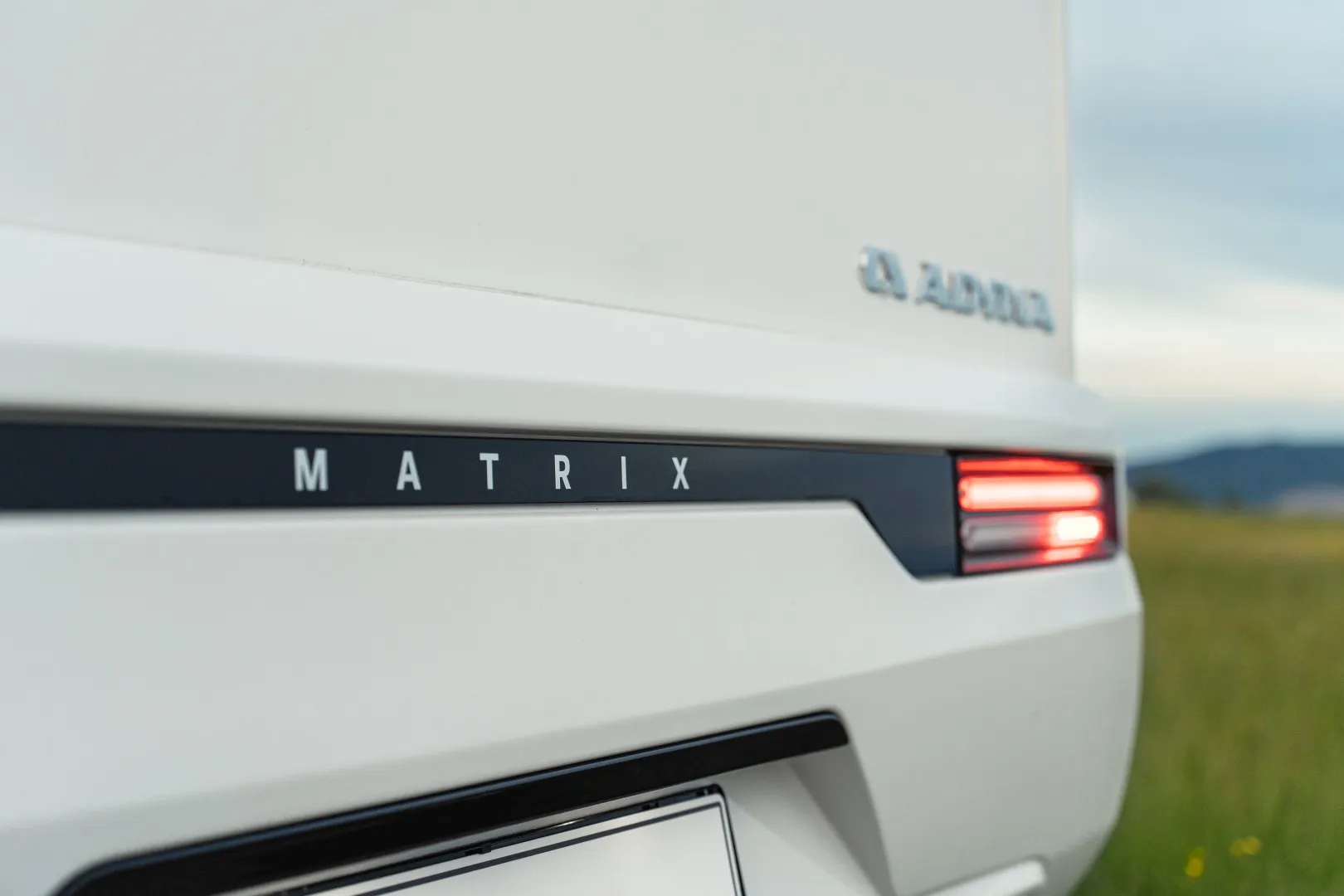 Karakteristiske baklykter på Adria Matrix 2027